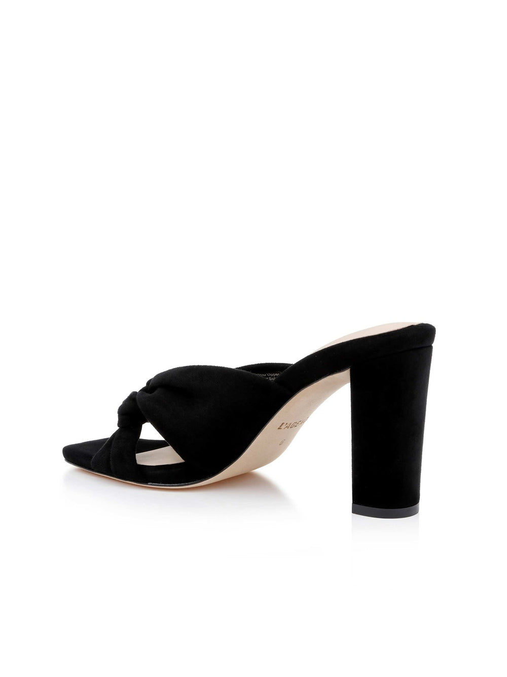 Leonie Suede Block-Heel Sandal in Black Suede | L'AGENCE near me