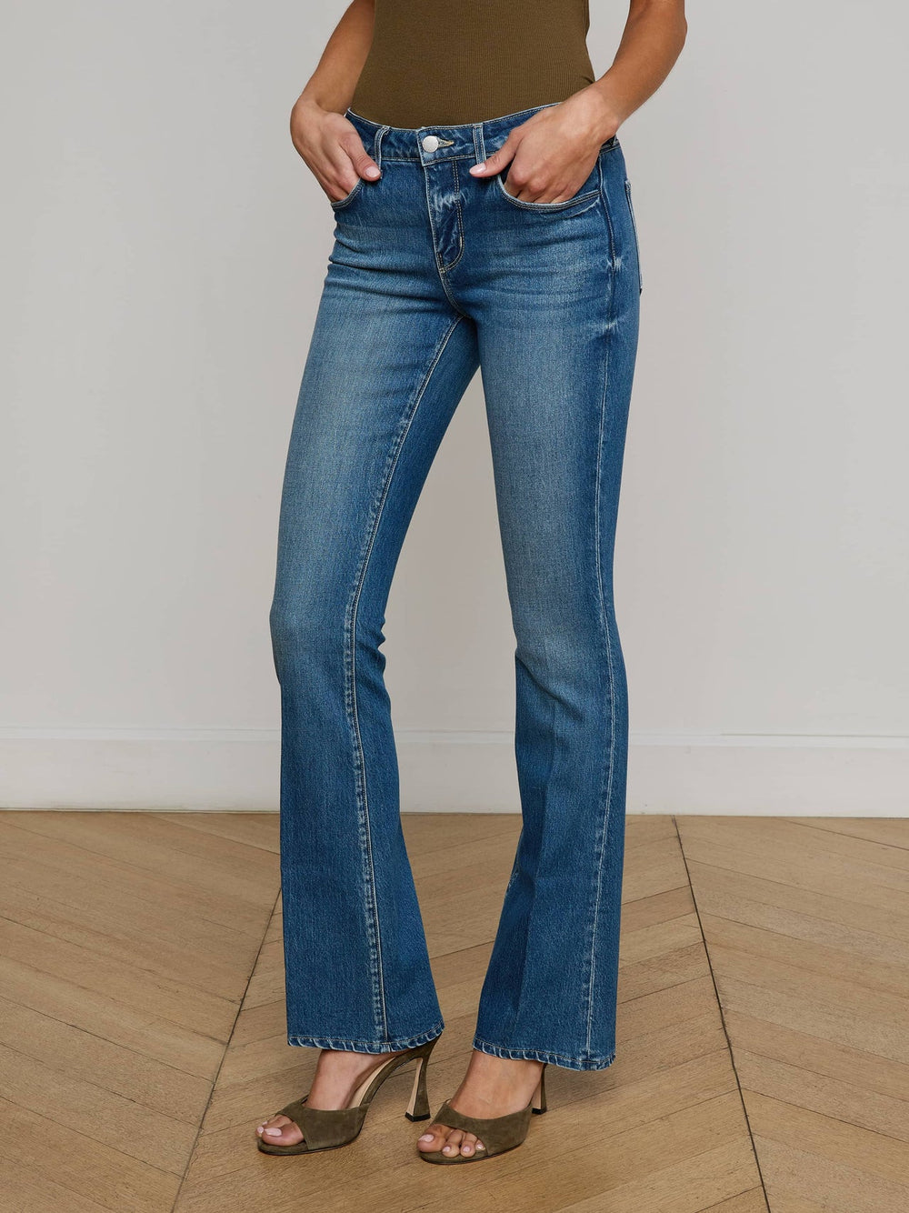 Cara Low-Rise Bootcut Jean in Bari | L'AGENCE sale