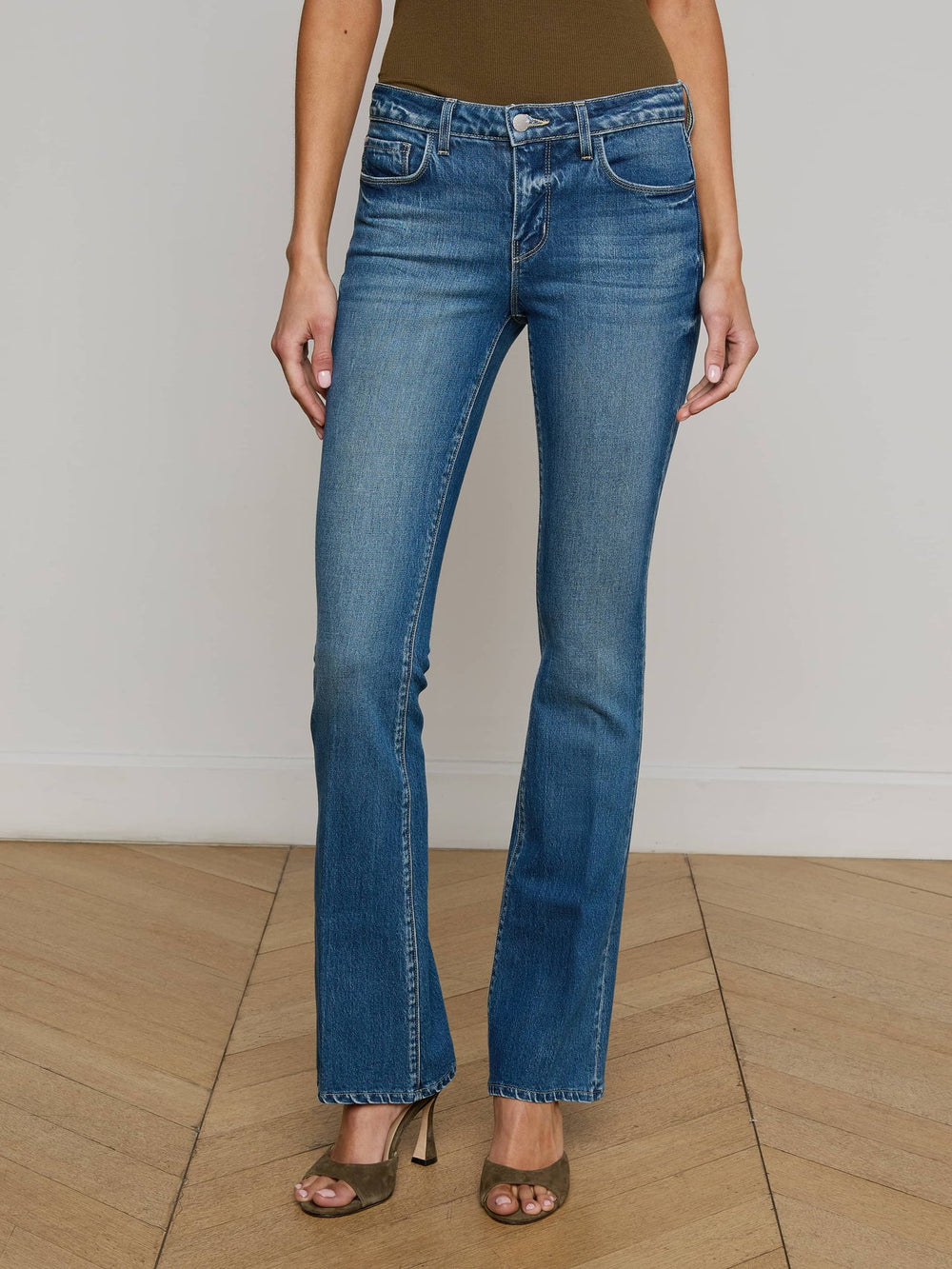 Cara Low-Rise Bootcut Jean in Bari | L'AGENCE sale