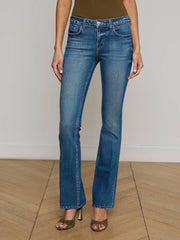Cara Low-Rise Bootcut Jean in Bari | L'AGENCE sale