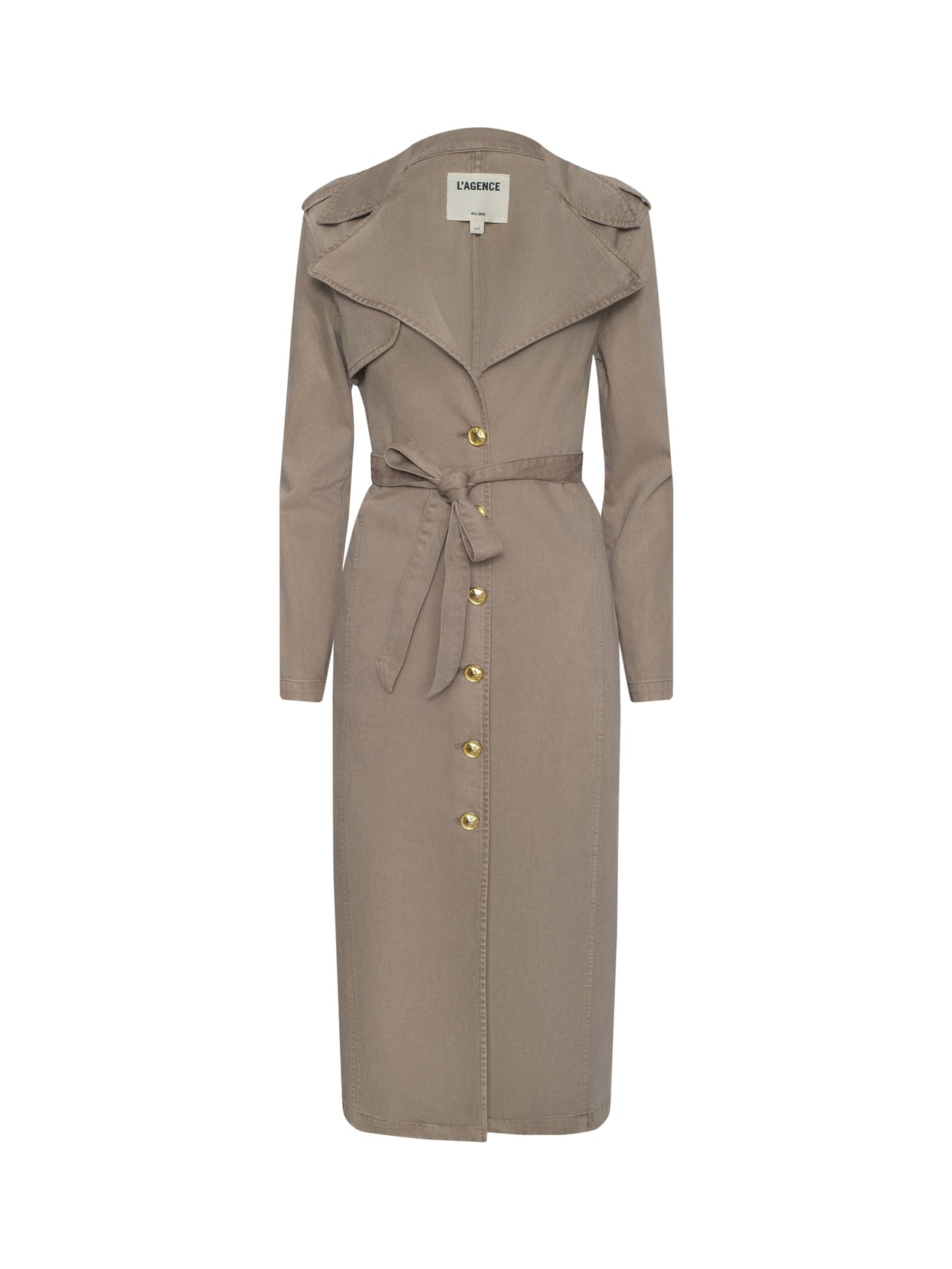 Zavia Jean Trench Coat in Dark Cappuccino | L'AGENCE sale
