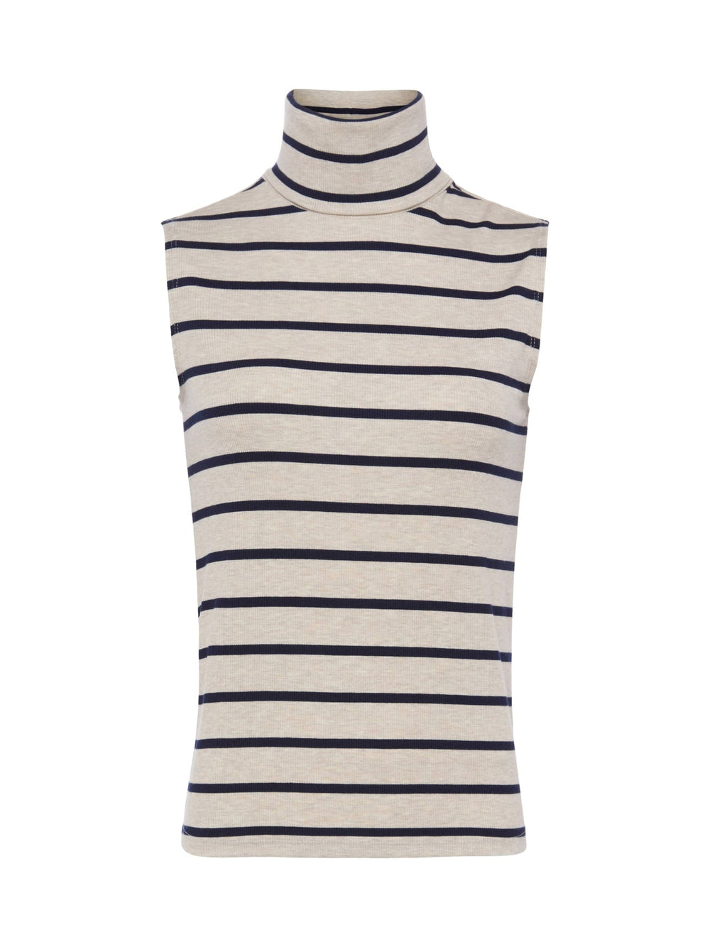 Ceci Sleeveless Turtleneck in Oat/Navy Stripe | L'AGENCE near me