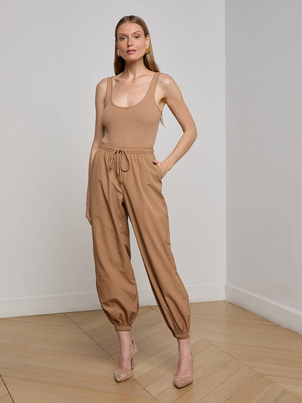 Mariko Jogger in Cinnamon Swirl | L'AGENCE sale
