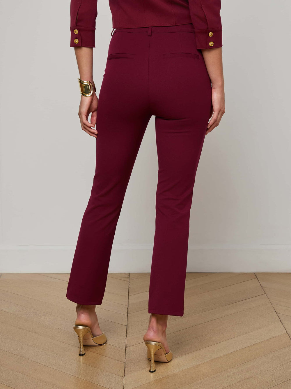 Ketra Bootcut Trouser in Black Cherry | L'AGENCE US