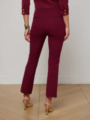 Ketra Bootcut Trouser in Black Cherry | L'AGENCE US