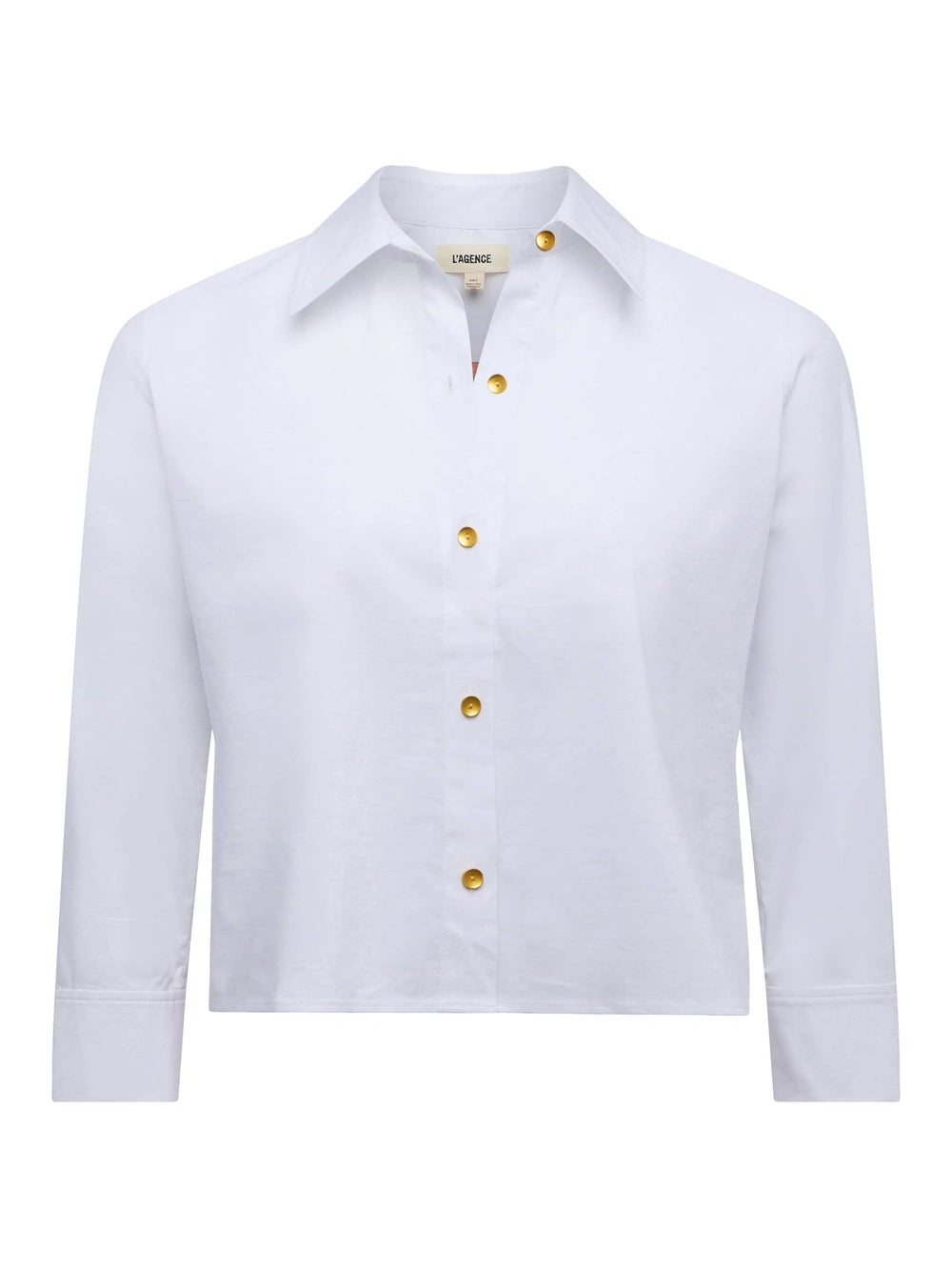 Fawn Vintage Travel Print Shirt in White/Multi L'AGENCE Voyage | L'AGENCE online