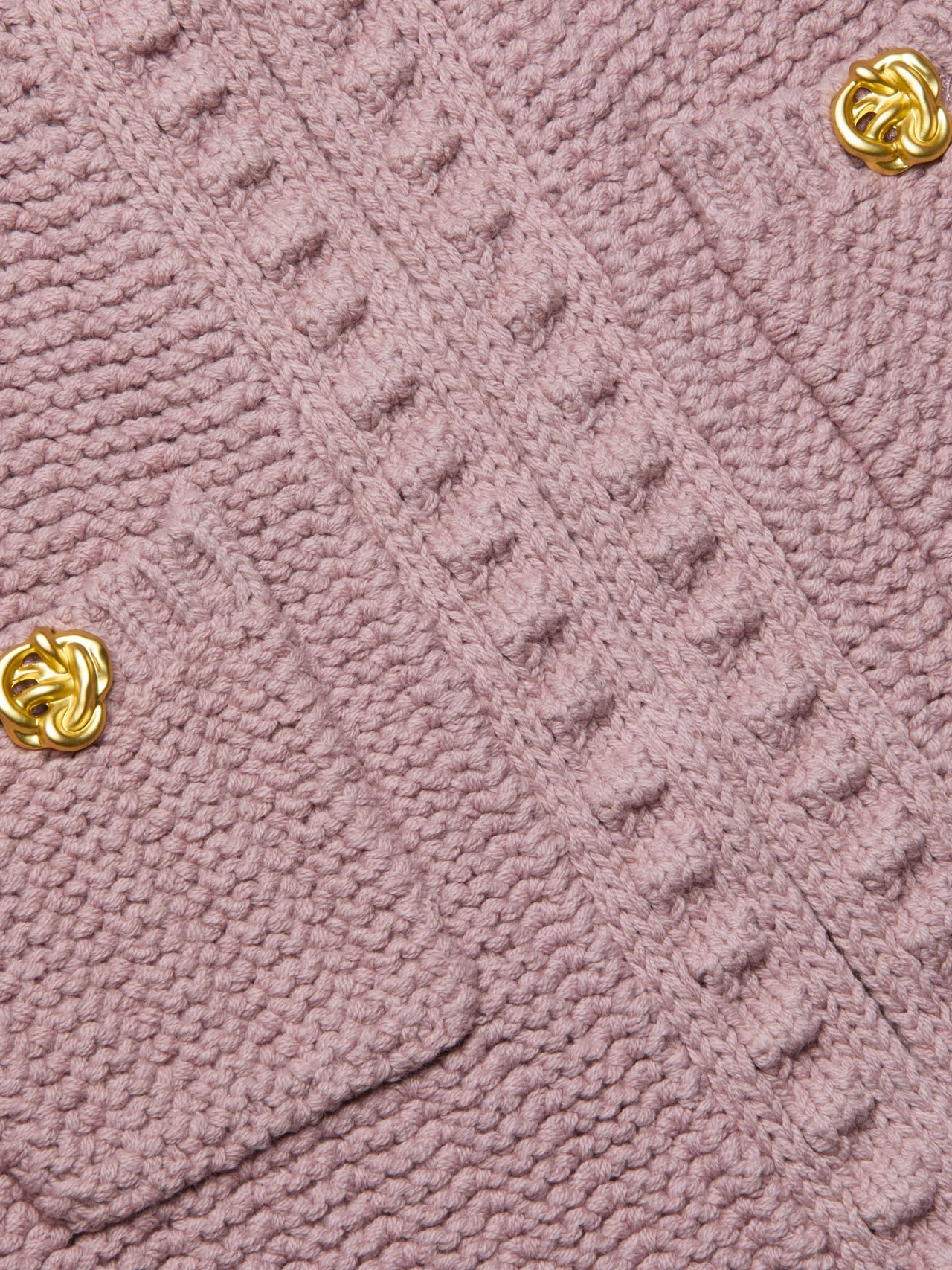 Delilah Cropped Cardigan in Light Mauve/Gold | L'AGENCE sale