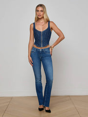 Elysia Zip Corset Tank in Rampart | L'AGENCE near me