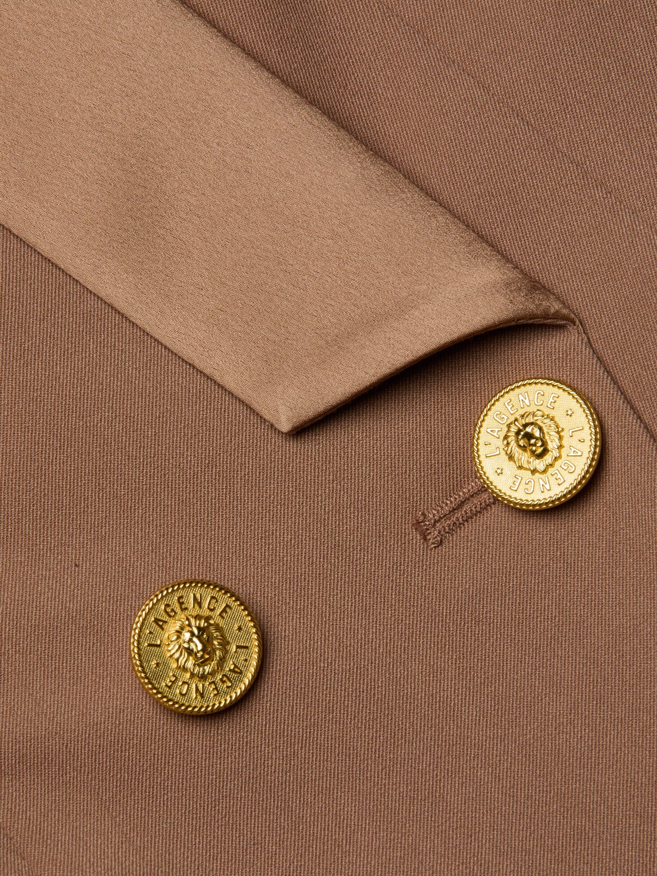 Imogen Satin Lapel Blazer in Cinnamon Swirl | L'AGENCE near me