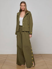 Geovana Hooded Windbreaker in Pine | L'AGENCE sale