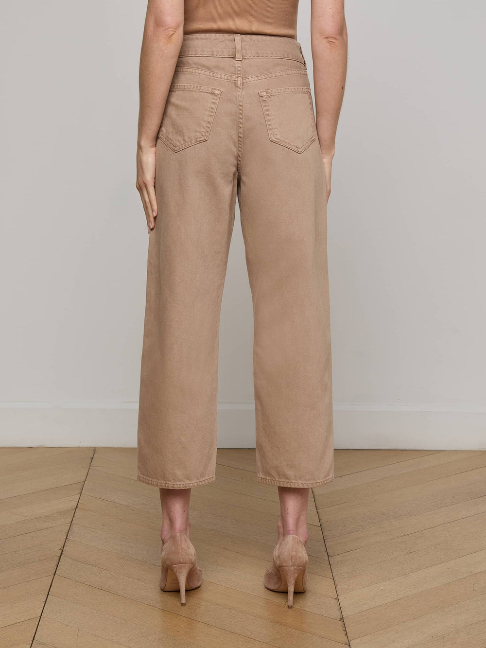 Liora Cropped Jean in Dark Cappuccino | L'AGENCE discount