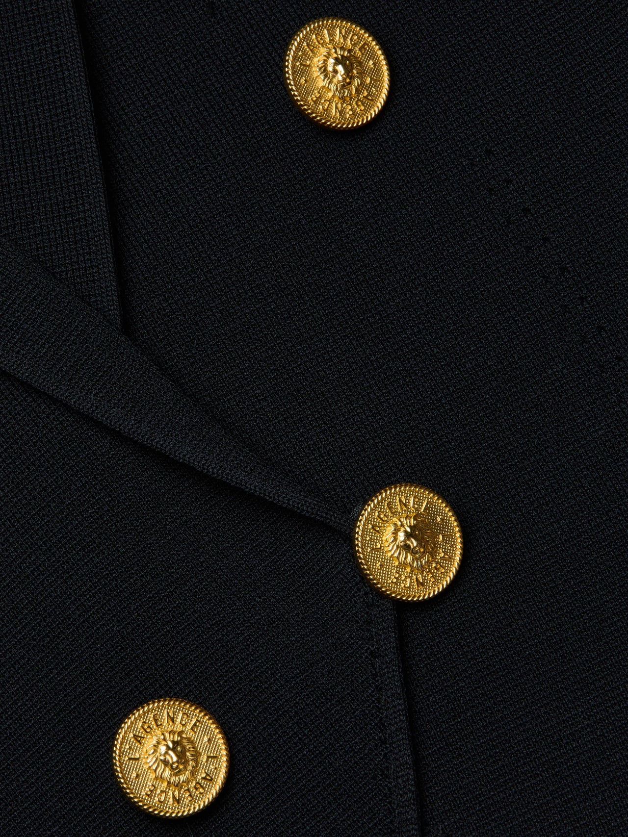 Elio Cropped Knit Blazer in Black/Gold | L'AGENCE online