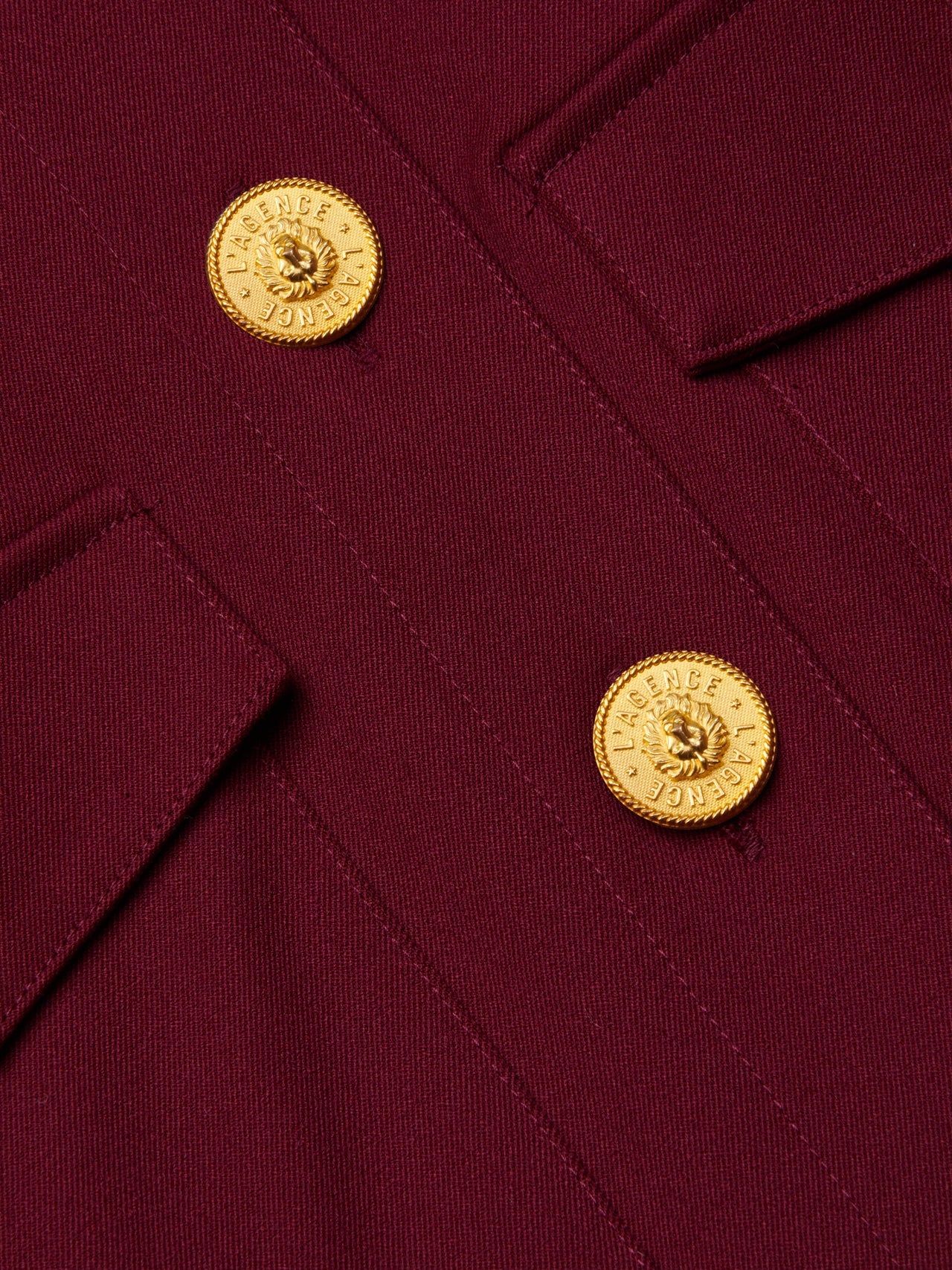 Kumi Cropped Jacket in Black Cherry | L'AGENCE US