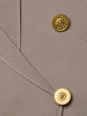 Elio Cropped Knit Blazer in Pale Khaki/Gold | L'AGENCE near me
