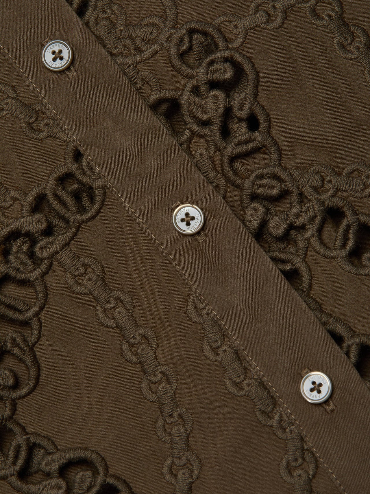 Ellery Eyelet Shirt in Pine | L'AGENCE sale