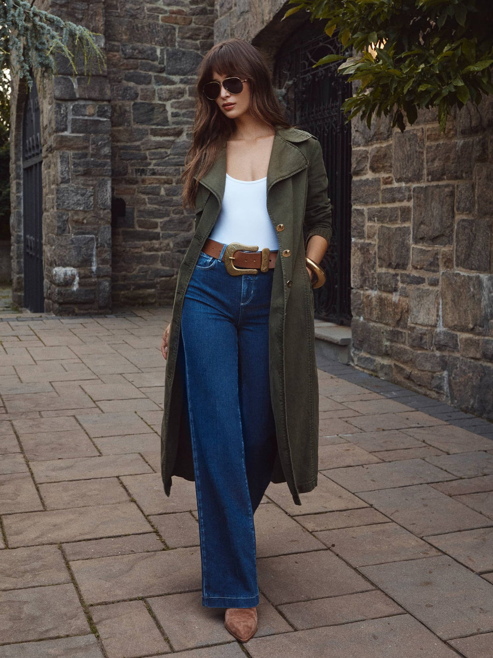 Zavia Jean Trench Coat in Picholine | L'AGENCE discount