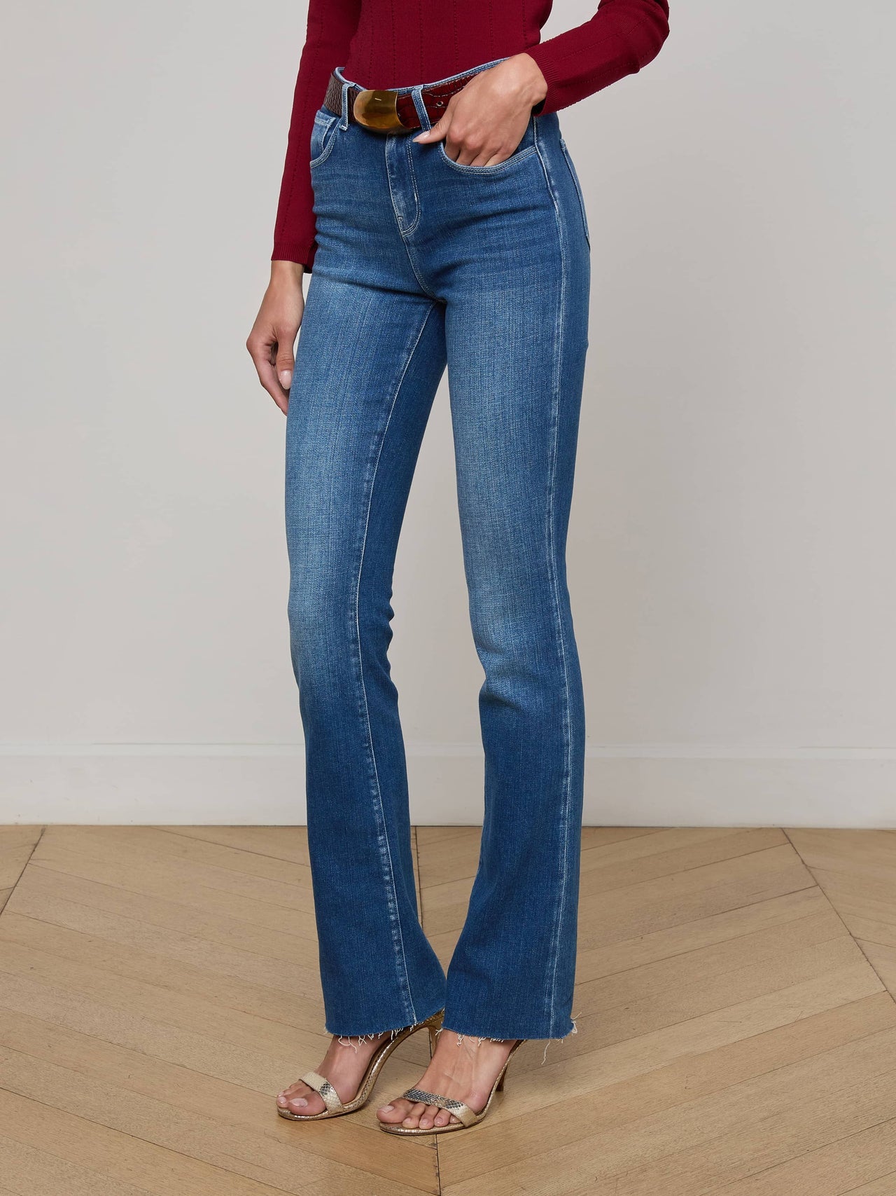Ruth Straight-Leg Jean in Irvine | L'AGENCE discount