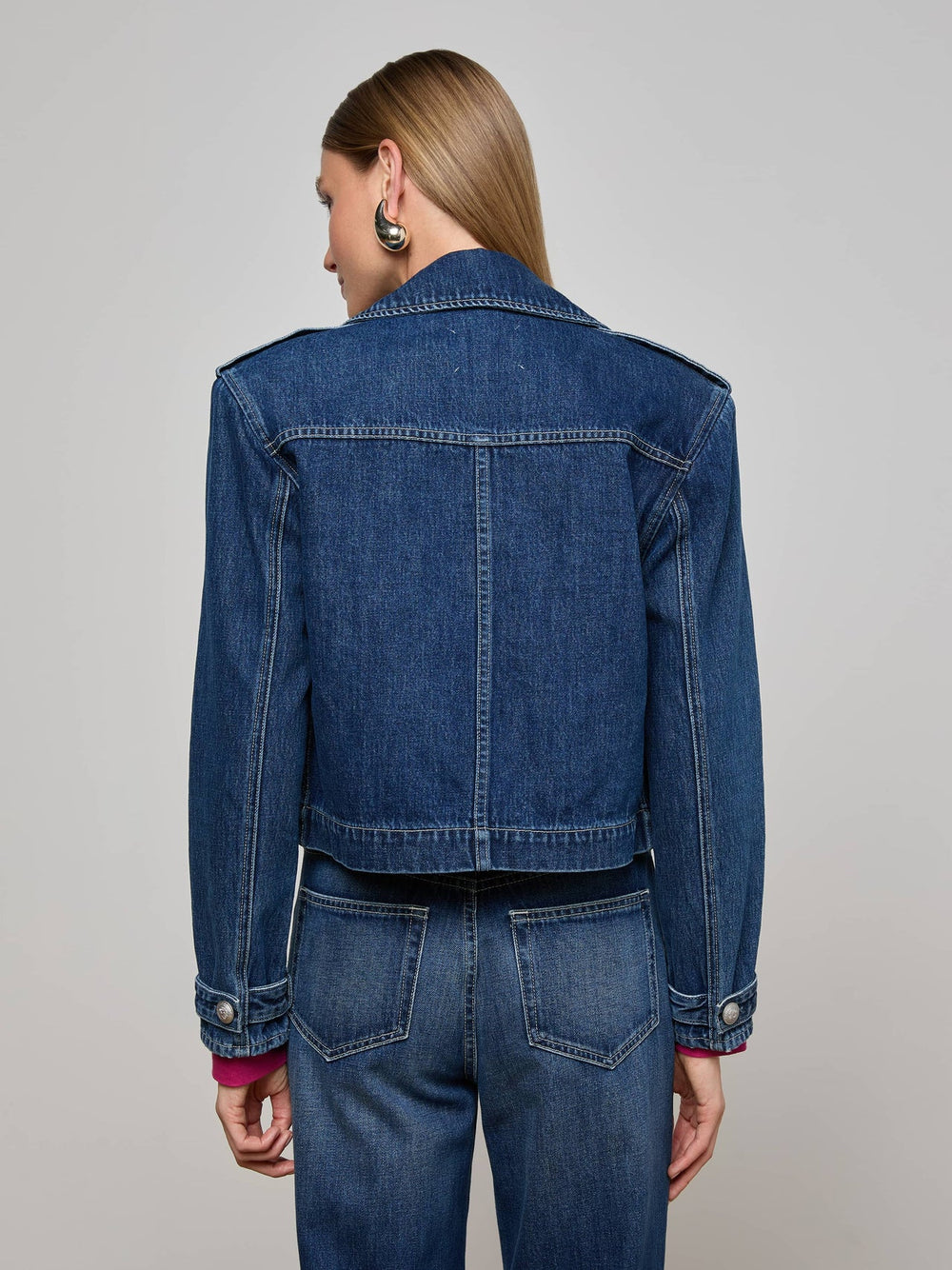 Maddox Jean Trench Coat in Enchanted | L'AGENCE discount