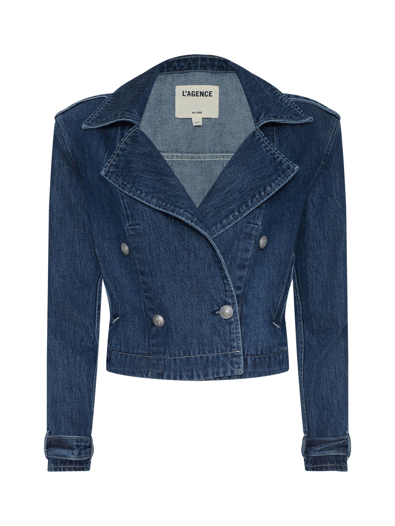 Maddox Jean Trench Coat in Enchanted | L'AGENCE discount