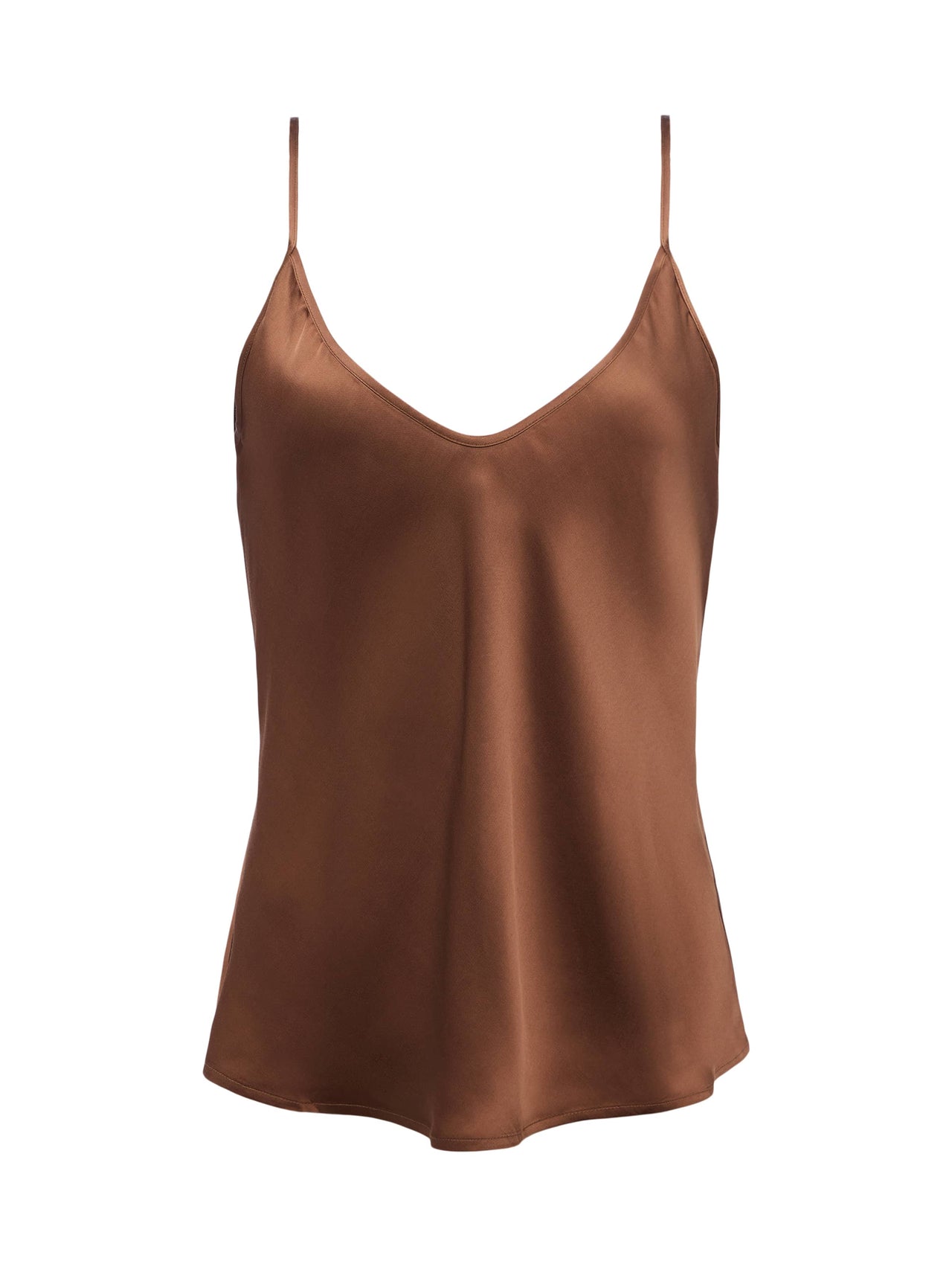 Lexi Satin Camisole in Sepia Brown | L'AGENCE near me