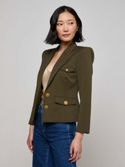 Wylla Blazer in Pine/Multi Western Snake | L'AGENCE sale