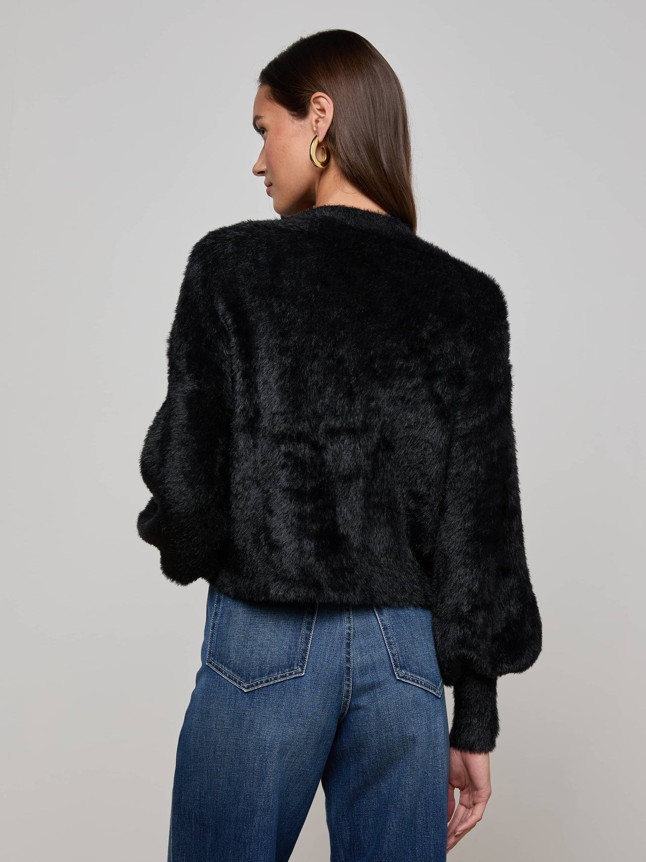Harriet Cardigan in Black | L'AGENCE sale