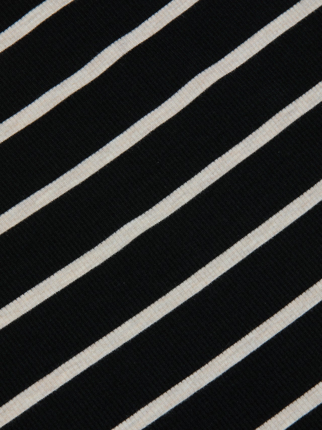 Lucille Striped Boatneck Top in Black/Oat Stripe | L'AGENCE for sale