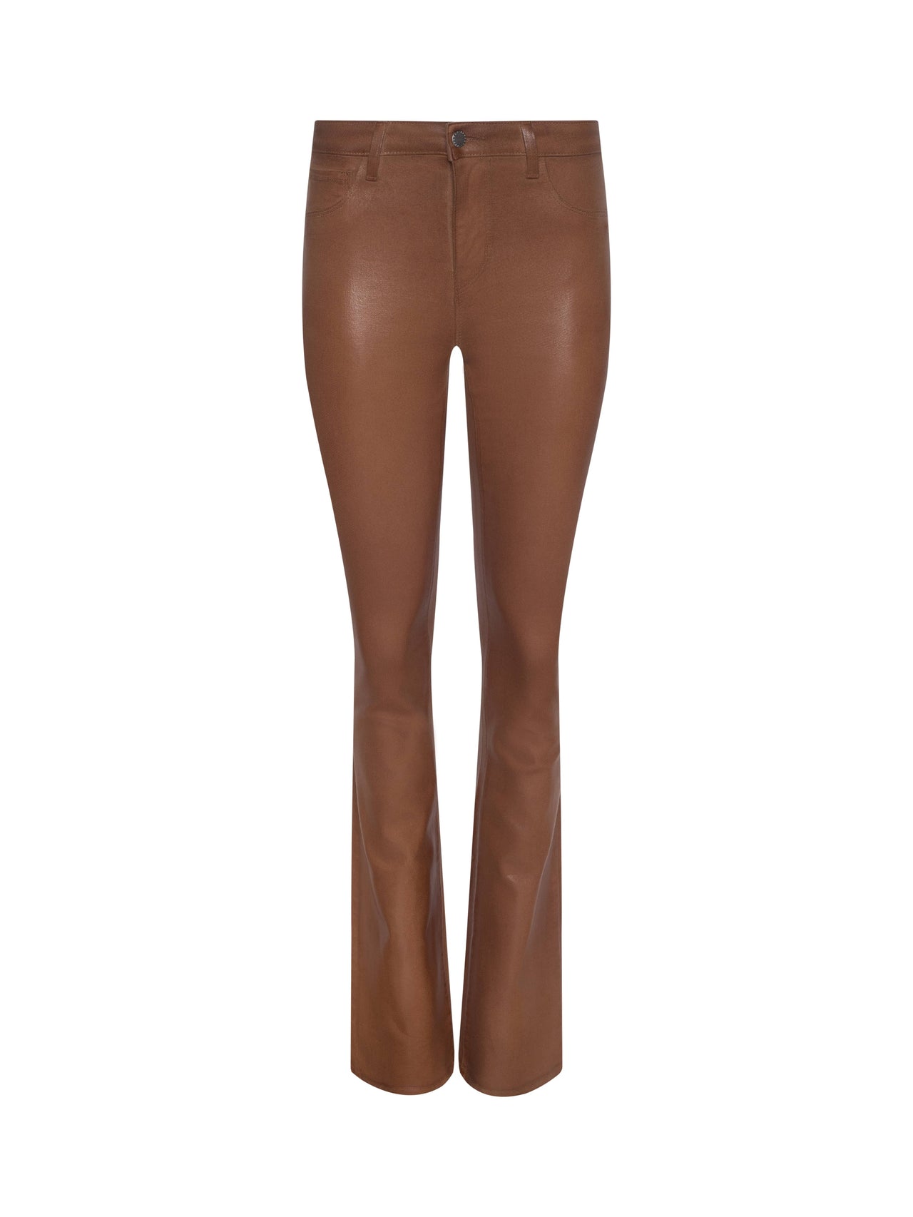 Selma Coated Bootcut Jean in Cognac Coated | L'AGENCE US