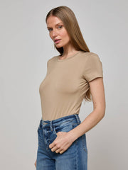 Ressi Fitted Tee in Rye | L'AGENCE discount