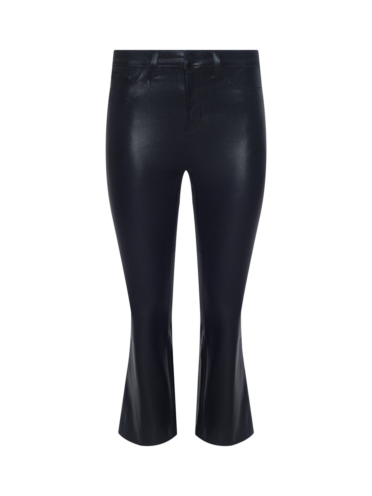 Kendra Coated Cropped Flare Jean in Metro Coated | L'AGENCE sale