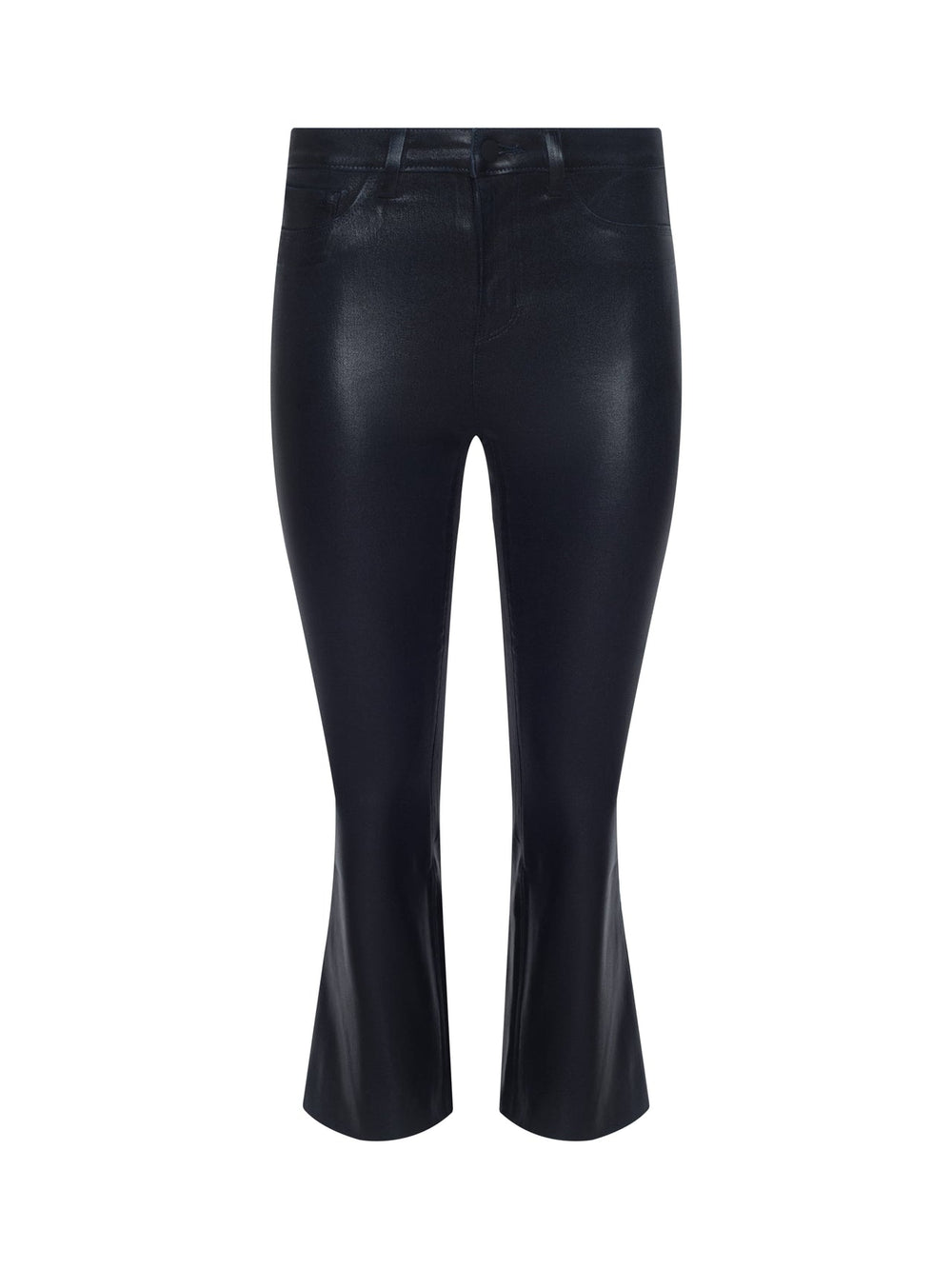 Kendra Coated Cropped Flare Jean in Metro Coated | L'AGENCE sale