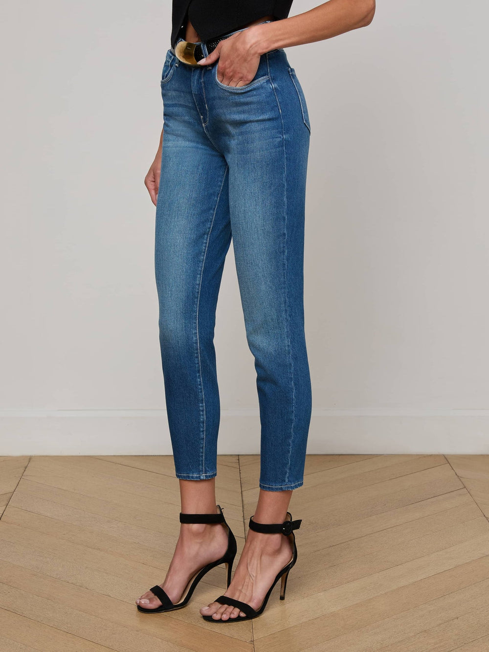 Margot Cropped Skinny Jean in Baja | L'AGENCE sale