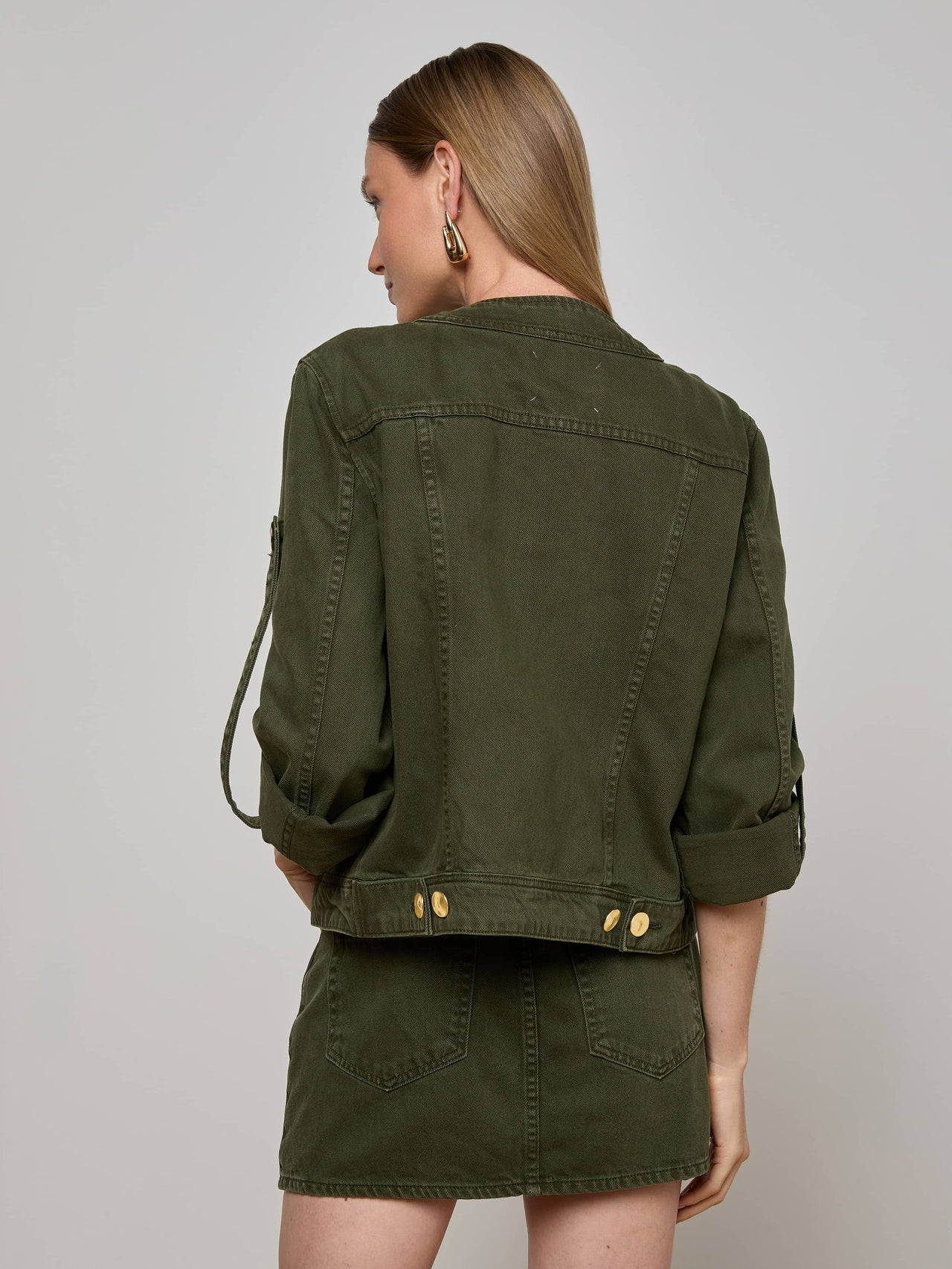 Anouk Jean Jacket in Picholine | L'AGENCE for sale