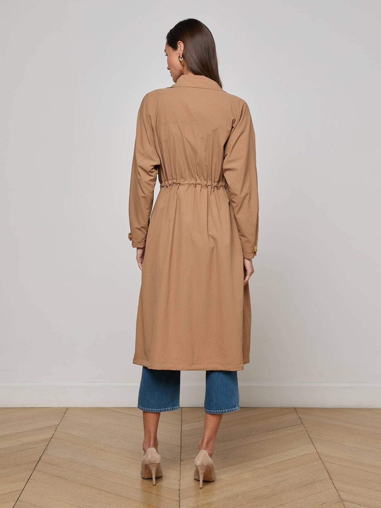 Toshi Windbreaker in Cinnamon Swirl | L'AGENCE Women