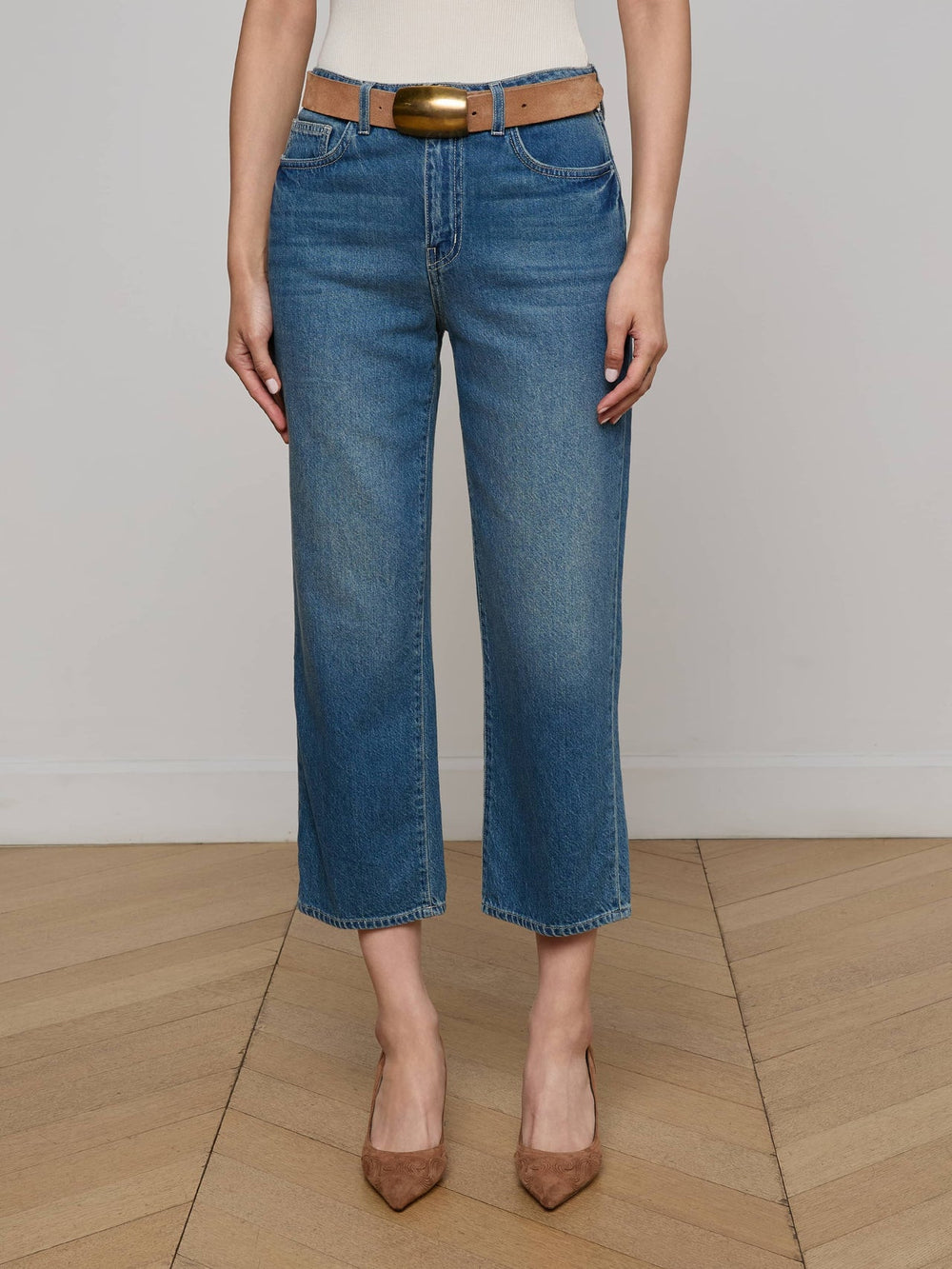 June Cropped Stovepipe Jean in Fresno | L'AGENCE sale