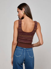 Galene Tank in Natural/Mauve Multi | L'AGENCE Women