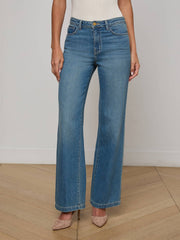 Scottie Wide-Leg Jean in Fargo | L'AGENCE for sale