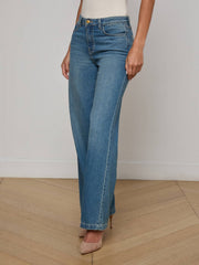 Scottie Wide-Leg Jean in Fargo | L'AGENCE for sale