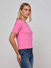 Stormy Cotton Tee in Pinktober | L'AGENCE discount