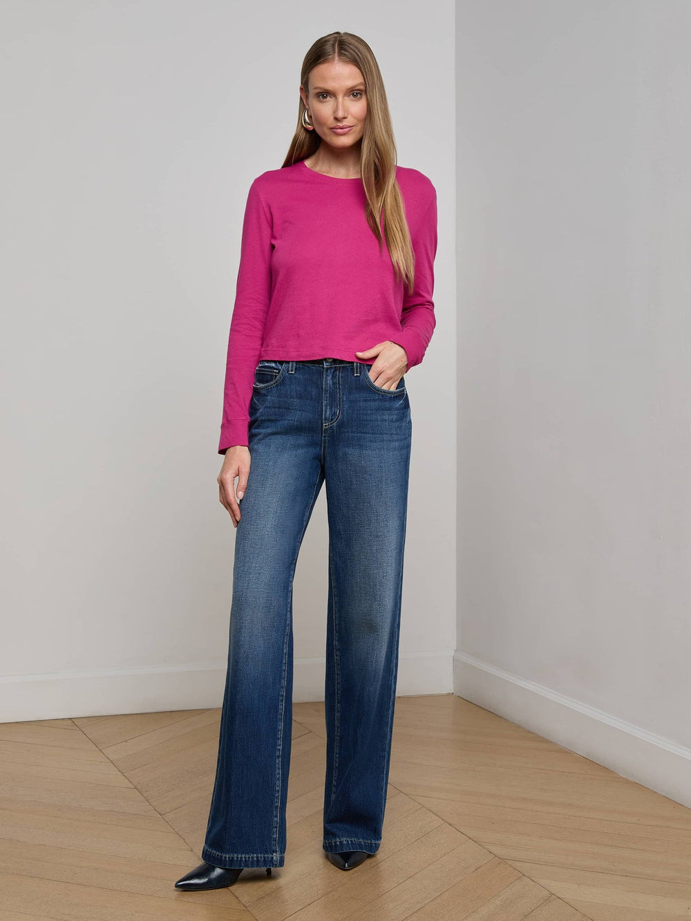 Zeva Tee in Pink | L'AGENCE online
