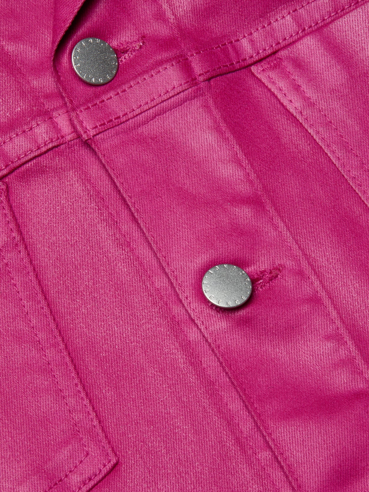 Janelle Coated Jean Jacket in Pink Coated | L'AGENCE for sale