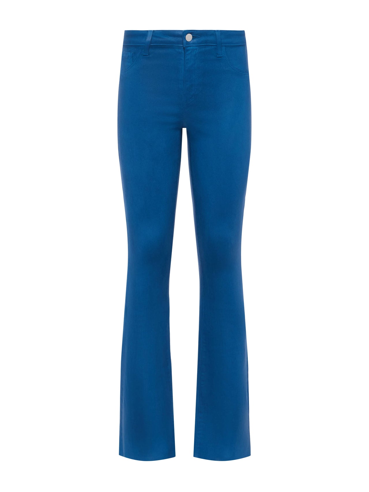 Ruth Coated Straight-Leg Jean in Stone Blue Coated | L'AGENCE discount