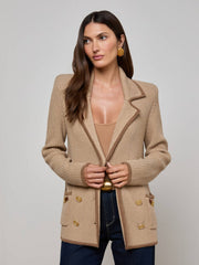 Ranch Knit Blazer in Natural/Brown | L'AGENCE near me
