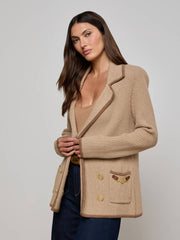 Ranch Knit Blazer in Natural/Brown | L'AGENCE near me
