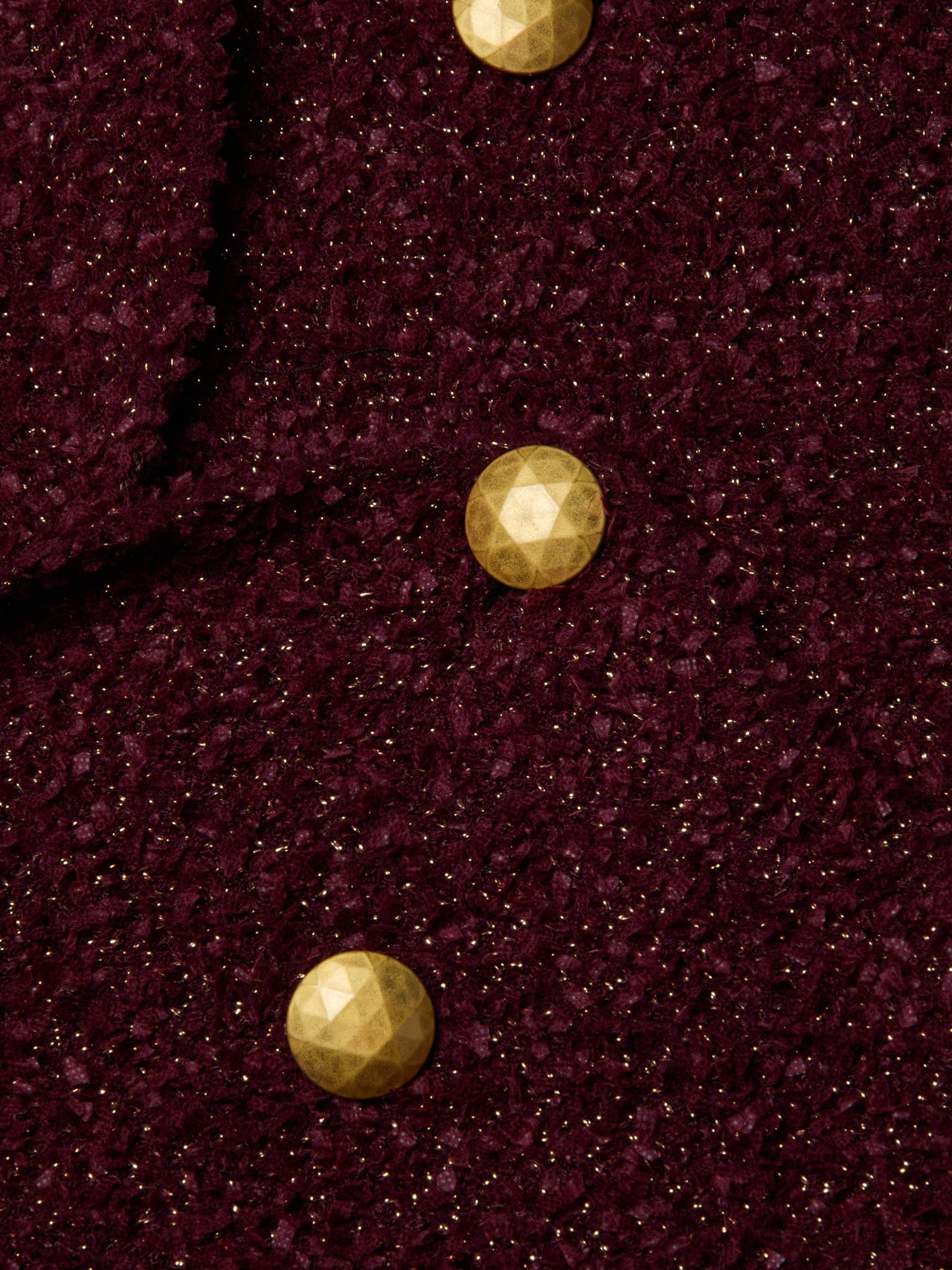 Bethany Knit Blazer in Dark Syrah/Gold | L'AGENCE sale