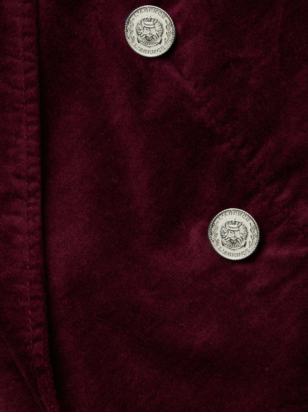 Wayne Velvet Blazer in Dark Port | L'AGENCE sale