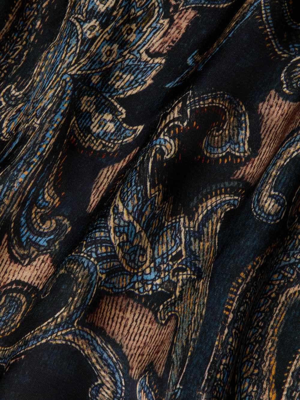 Akiya Satin Maxi Dress in Midnight Multi Etched Paisley | L'AGENCE near me