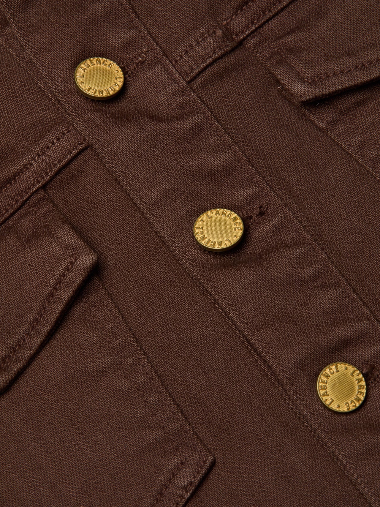Koda Fringe Jean Jacket in Brown | L'AGENCE discount