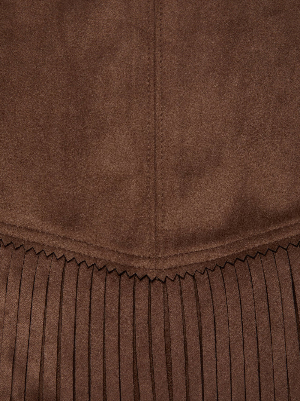 Lyle Vegan Suede Mini Skirt in Carafe Brown | L'AGENCE online