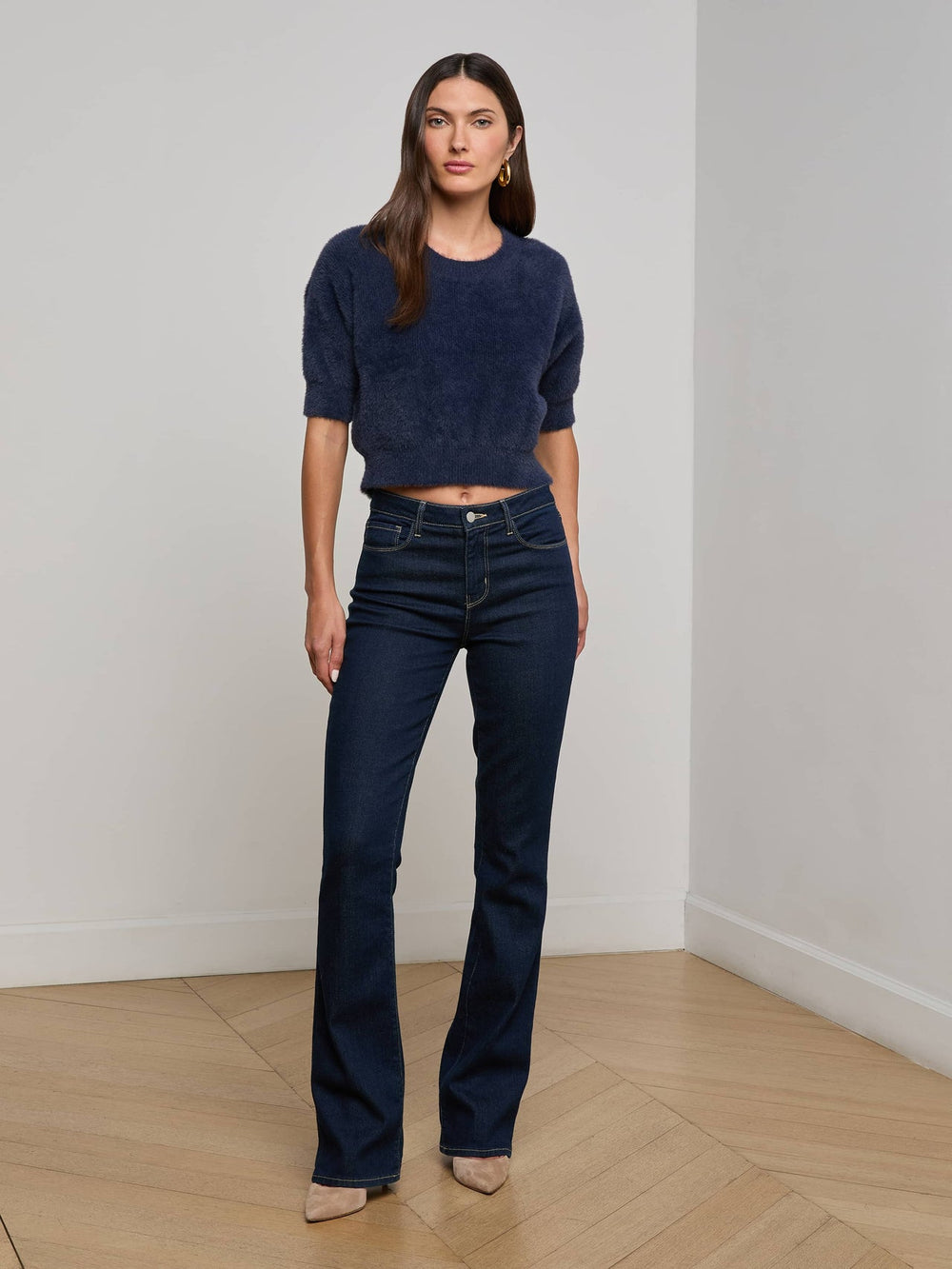 Guinevere Sweater in Midnight | L'AGENCE for sale
